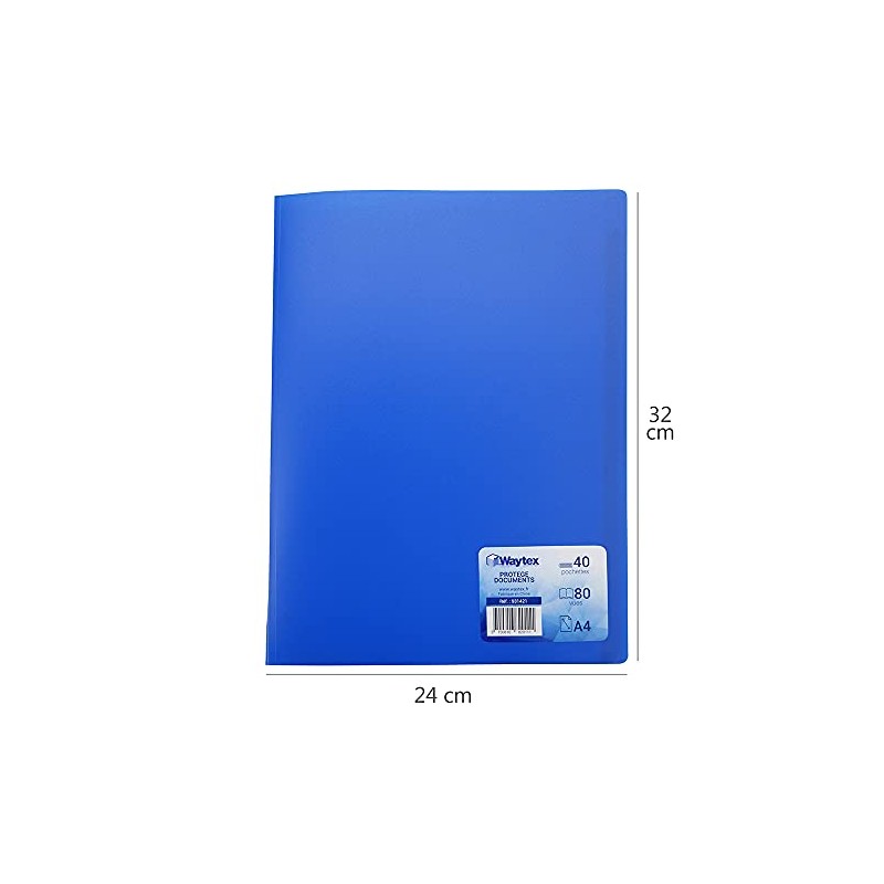 WAYTEX 931421 Document Protector A4 80 Views 40 Pockets Polypropylene