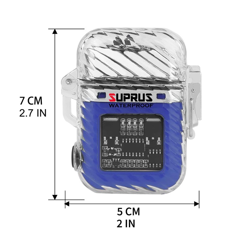 SUPRUS Luminous 3 Modes of Flashlight Windproof Waterproof Lighter Electric