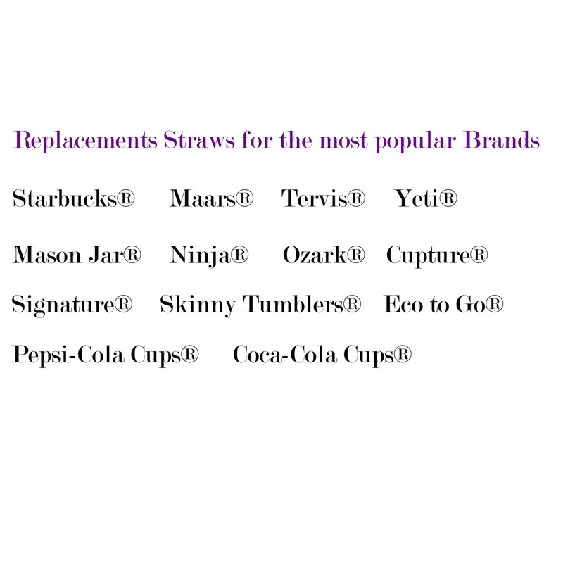 California Straws Pink Replacement Acrylic Straw Set of 6, Fits