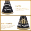 Abaodam 6pcs Happy New Year Party Hats Paper Cone Hat