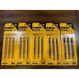 Dewalt DW3706 Cobalt Steel Jig Saw Blades 3-Pack (Lot of 5 Packs)