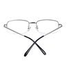 JoXiGo Half Frame Reading Glasses for Men Women Metal Rectangular