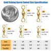 Fishing Barrel Swivels Saltwater Swivel - 60pcs-120pcs Copper Fish Swivels