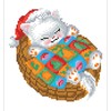 DIAMOND DOTZ Snug Christmas Kitty Cat Diamond Painting Kits for