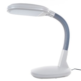 Lavish Home 72-L1195 LED Sunlight Desk Lamp with Dimmer Switch (White), 9.5" x 7"x26"