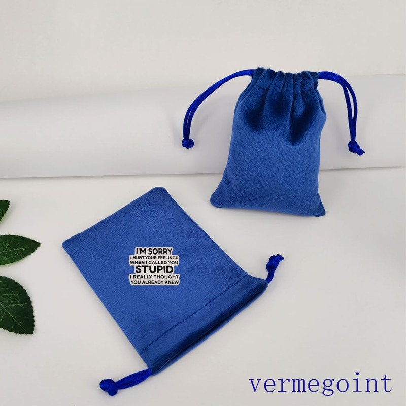 Vermegoint Sarcastic Apology Enamel Pin,Humor Lapel Pin,Edgy Brooch,DIY Decor Pin