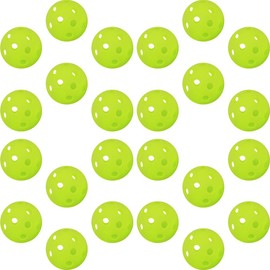 GP Baseball Batting Training Balls Perforated Balls Toss Batting Practice Lightweight PE Material Light Green [2.8 inches (72 mm) [24 Pieces] 35358