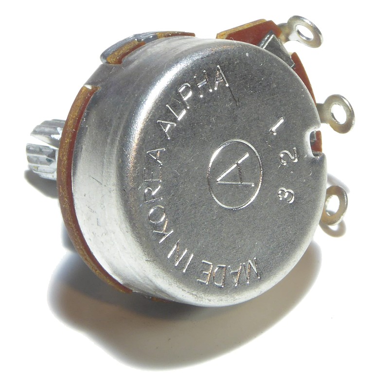 B250K linear guitar potentiometer 24mm diameter 15mm shaft tone volume