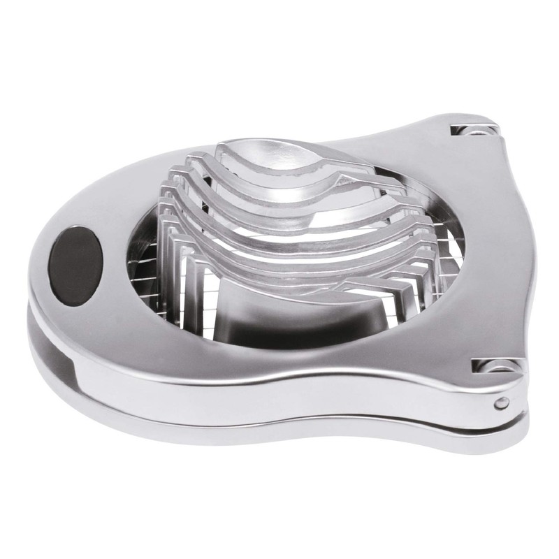 bremermann egg slicer, zinc alloy, soft-touch handles