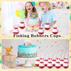 FillTouch 24 Set Fishing Bobbers Cups with Straws and Lids