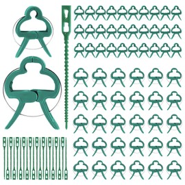 ZBHDEYG 60 Pieces Plant Clips, 20 Cable Ties, Plant Climbing Aids, Plant Support Clips, Plant Fixing Clips