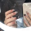 Lwenjing Nail Tips, 24 Pieces, 3D Nail Tips, Handmade Nail