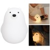 LED Night Light Cartoon White Bear Baby Pat Light USB