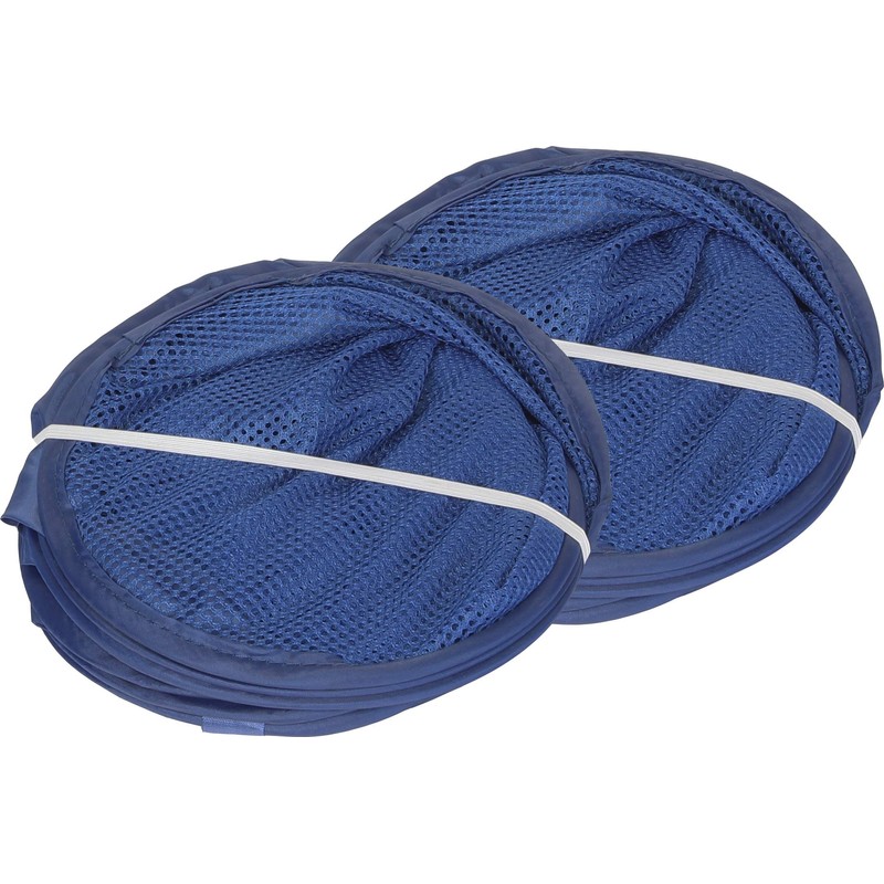 Simple Houseware Mesh Pop-Up Laundry Hamper Basket with Side Pocket,