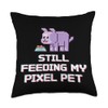 Virtual Pet Nostalgia Digital Pets 90s Retro Gaming Humor Throw