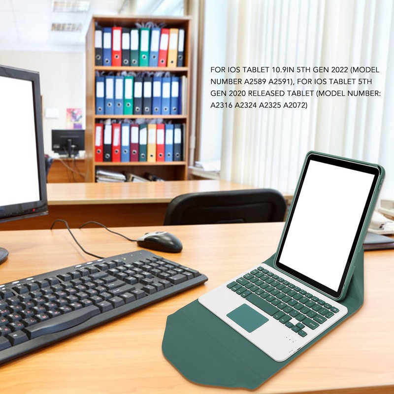 Wireless Keyboard Case 10.9in Magnetic Detachable Keyboard Cover with Touchpad