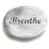 Basic Spirit Yoga/Breathe Pocket Token (Coin) * Handcrafted Pewter Home