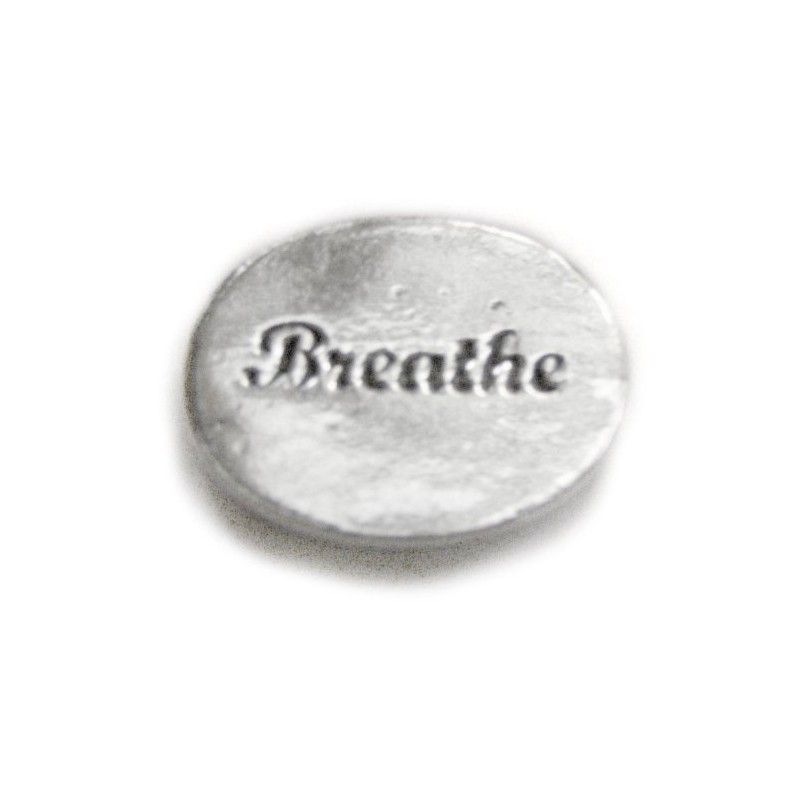 Basic Spirit Yoga/Breathe Pocket Token (Coin) * Handcrafted Pewter Home