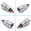 2PCS Juttzzei Hex Bit Socket, 1/2" Drive x H6 (6mm)