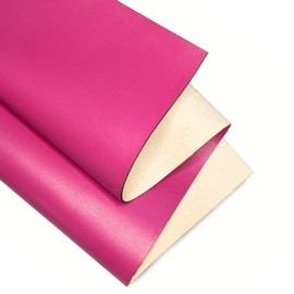 Kozmo Genuine Leather Sheets | Full Grain Leather | Color: Bright Pink | Thickness: 1.8-2.0mm | Size:30x30cm | Cowhide Sheet for Leathercraft, Repairs and Home Decoration