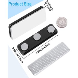 8 Pairs Magnetic Curtain Clips - Curtain Magnets, No-Sew Straps for Blackout Curtains, Sheer Curtains, Patio Curtains & Shower Curtains, Easy to Install Curtain Magnet