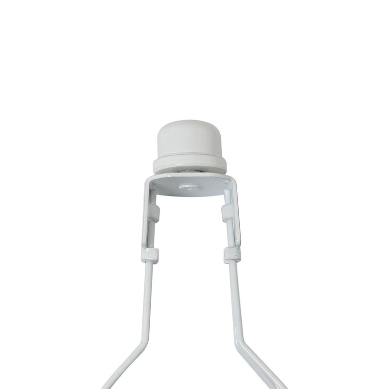 DGBRSM 2PCS White Solid Lamp Finials Caps Tapped of Tops