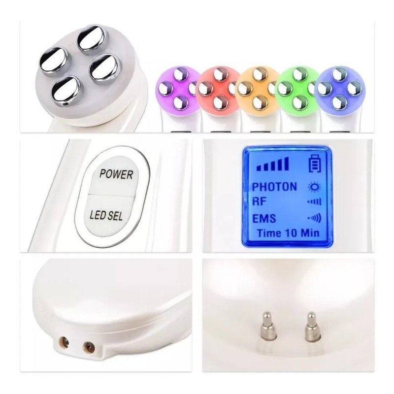 Máquina De Belleza Facial Fotón Led Electroporador Rejuvenec