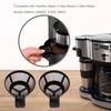 Reusable Single Serve Brew Coffee Basket Scoop,Gold Coffee Filters Replacement