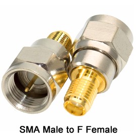 Greluma 2 Sets 6pcs F Type to SMA Male Female Adapter Coaxial Female