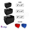 Indigo® 5x3" Black Index Card Box with A-Z Coloured Guide