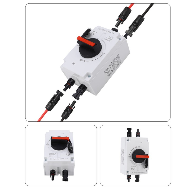 PV Solar Disconnect Switch 32A 4P IP66 Waterproof Photovoltaic Isolator