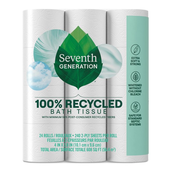 Seventh Generation Seventh Generation Toilet Paper White Bathroom Tissue 2-ply