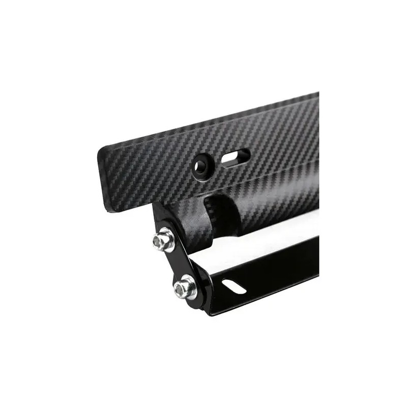Porta Placa Negro Universal Doble Ajuste Posiciones Matricula Jdm