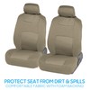 BDK OS-309-AB Tan Trim Black Car Seat Covers Full 9