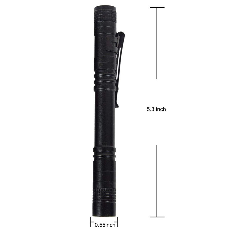 Pen Flashlight, Led Mini Penlight Super Bright Pocket Clip Pen