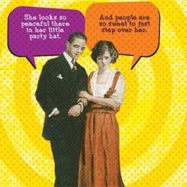 IMproper 20 ct IMproper Funny Cocktail Beverage Wine PASSED OUT PARTY HAT 5" Napkins Xmas