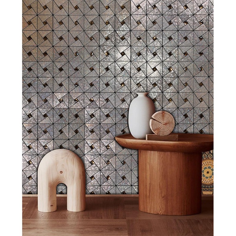 sanyeskkiy 10 Sheets Peel and Stick Backsplash Tile, Self-Adhesive Mosaic