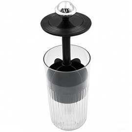 Makeup Brush Holder Organizer with Clear Lid, Lifting Opening-Dustproof Cosmetic Brush Container Perfect for Vanity Dressing Table Bathroom(Black Lift Style)