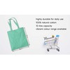 Mister lucky charm shamrock cotton tote shopping bag - Mint