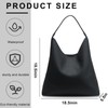 POFUOT Hobo Bags for Women Soft PU Leather Shoulder Handbag