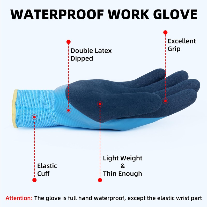 DS Safety Waterproof Work Gloves Hycool Grip Working Gloves 1