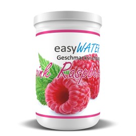 Pink-Raspberry easyWater Drink Powder, Sugar-free Flavour Powder for Refreshing Drinks, Only 5 Calories per 500 ml Water, No Aspartame, Contents: 25 Servings