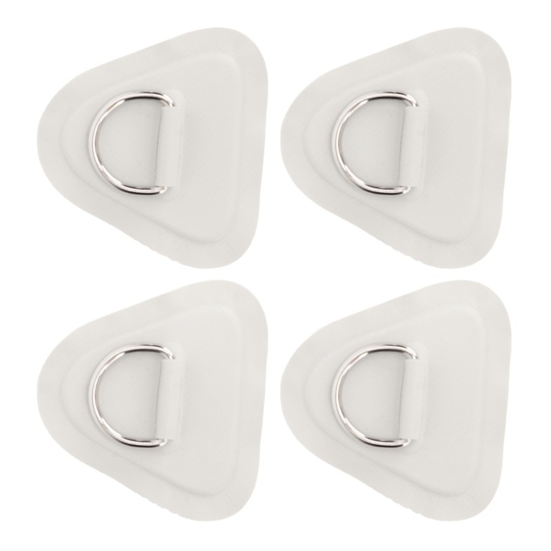 4 Pcs D Ring Patch Stainless Steel D Ring Pad