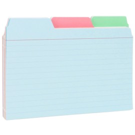 Find It Tabbed Index Cards, 4 x 6 Inches, Assorted Colors, 48-Pack (FT07218)