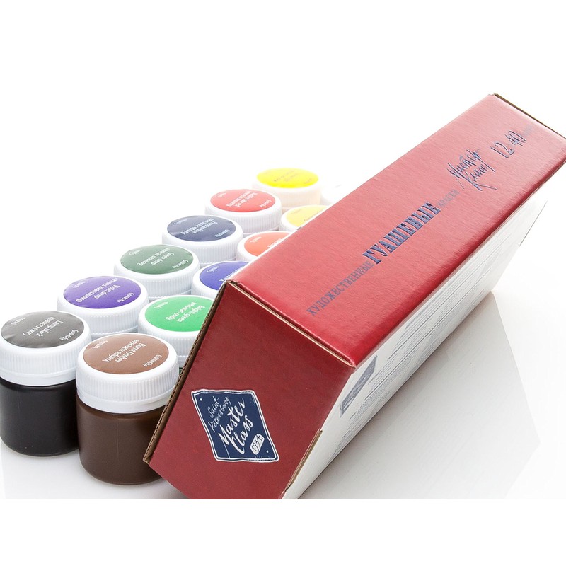 Nevskaya Palitra Professional Gouache Paint Set - 12 x 40