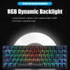 Wireless 2.4 G Mechanical Keyboard Black 68 Keys RGB Dynamic