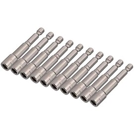 Yakamoz 10Pieces Power Impact Nut Driver Drill Bit Sets 1/4 inch Hex Shank Quick Change Magnetic Socket Wrench Screw Power Tool