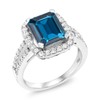 Gem Stone King 4.62 Cttw London Blue Topaz Ring |