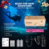 Odepro WD12 Scuba Diving Light 1400 Lumen Underwater Flashlight 3