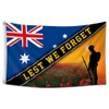 Australian Lest We Forget Flag 3X5FT Australia Anzac Day Flag
